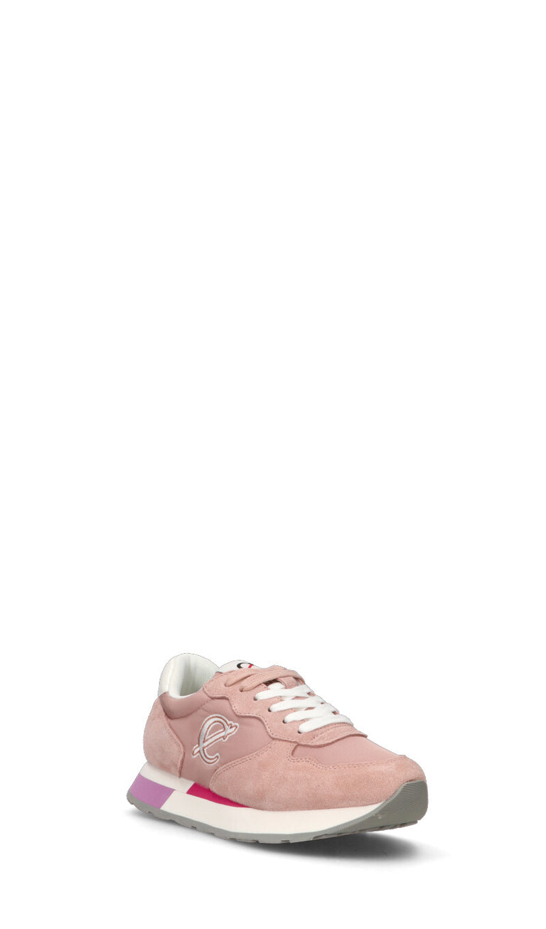 C-JEANS Sneaker donna rosa/bianca in suede