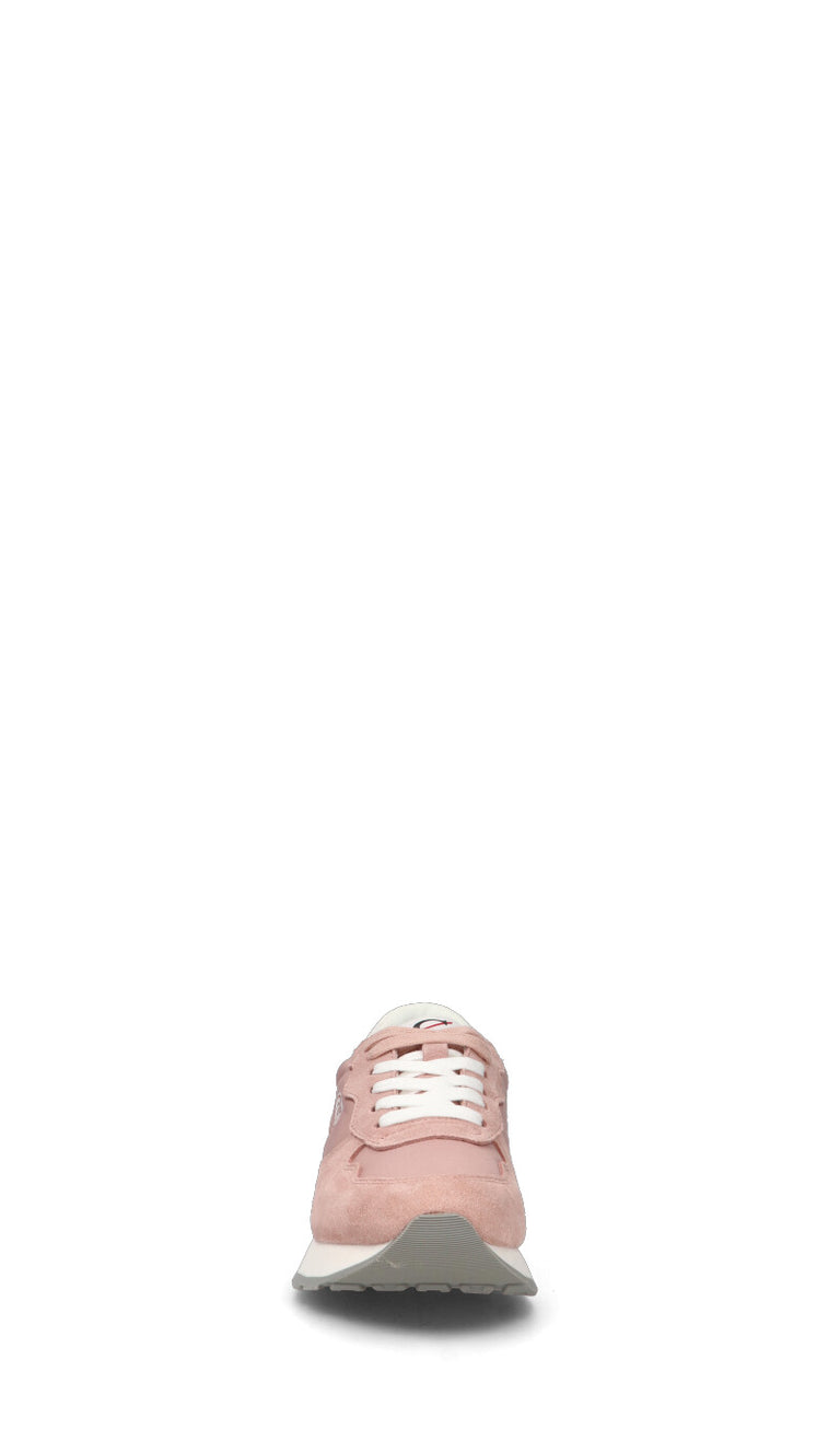 C-JEANS Sneaker donna rosa/bianca in suede