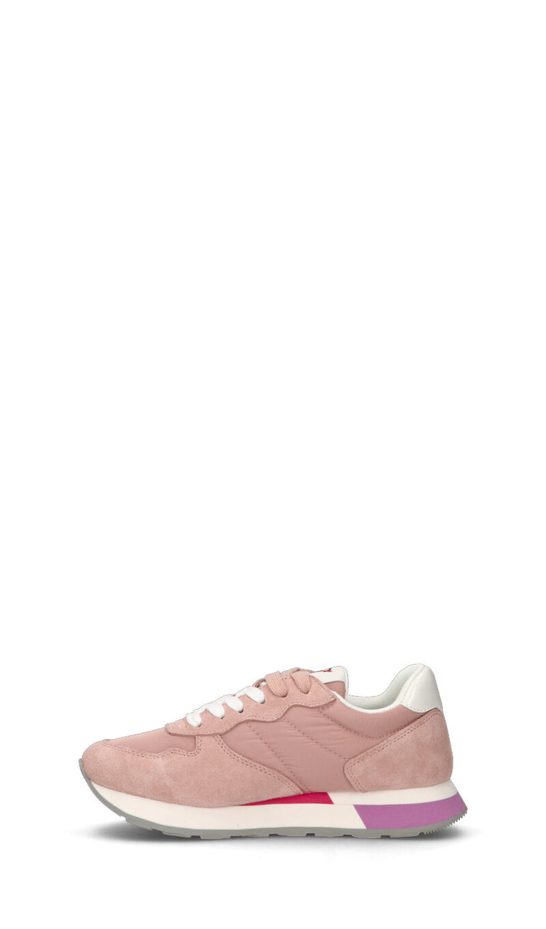 C-JEANS Sneaker donna rosa/bianca in suede