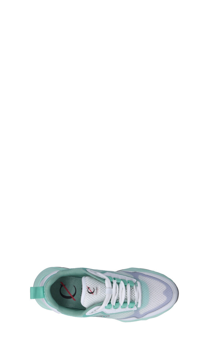 C-JEANS Sneaker donna acquamarina in pelle