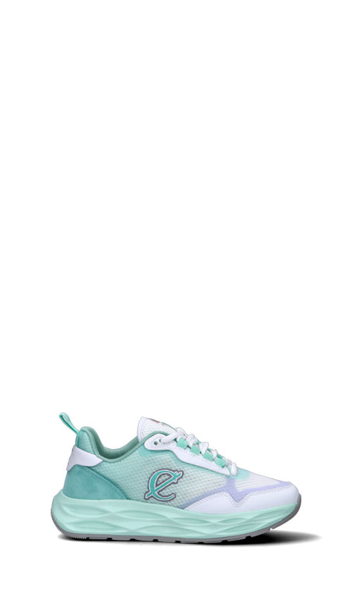 C-JEANS Sneaker donna acquamarina in pelle