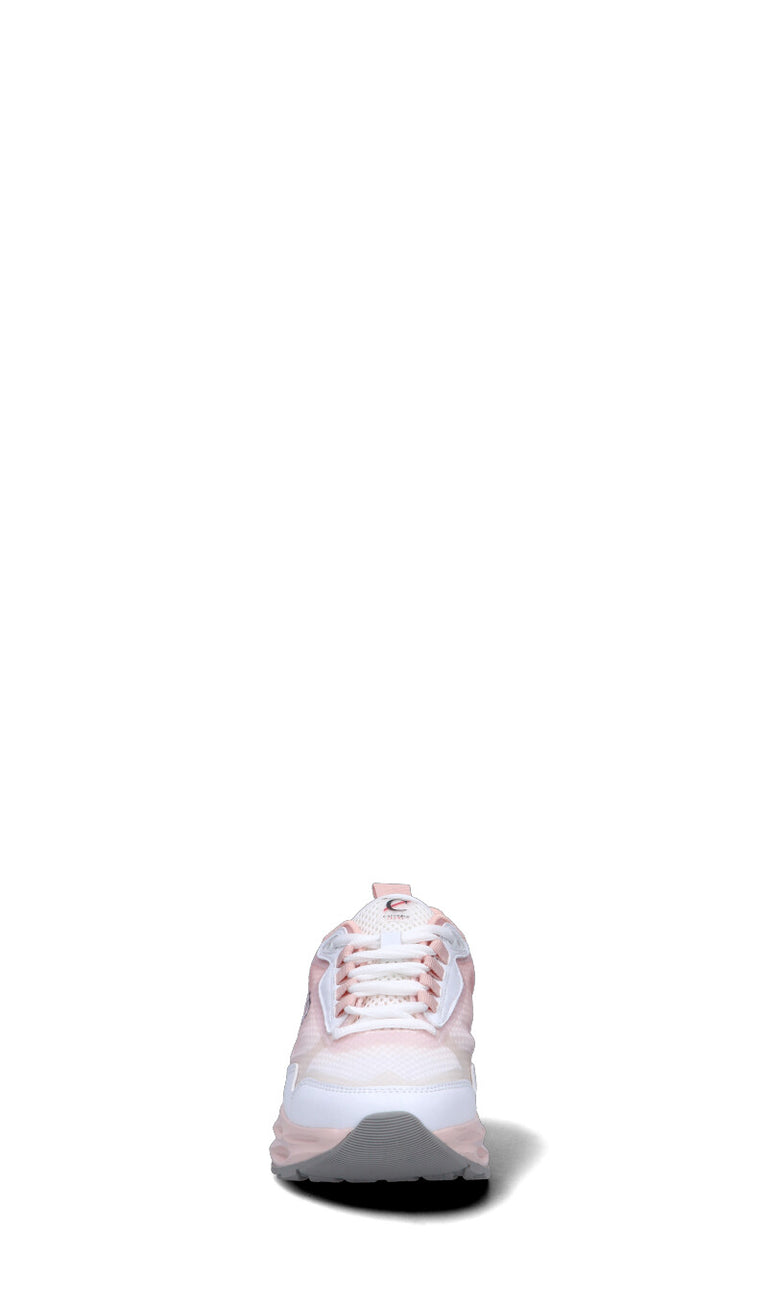 C-JEANS Sneaker donna rosa/bianca in pelle