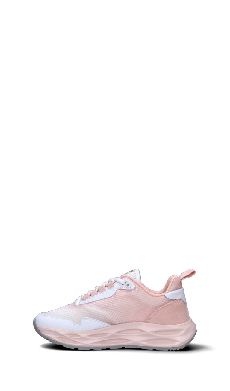 C-JEANS Sneaker donna rosa/bianca in pelle