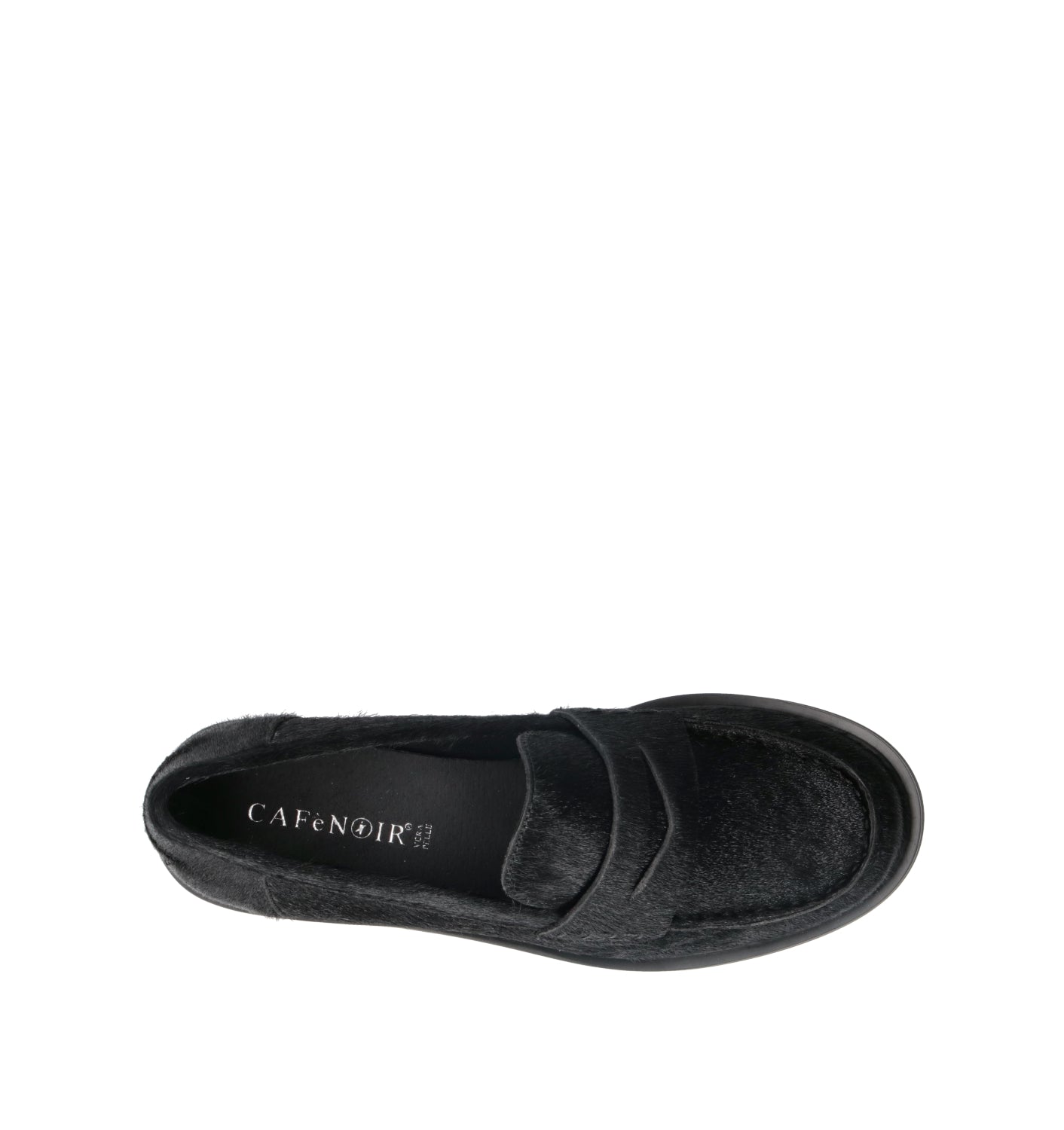 CAFéNOIR Mocassino donna nero in cavallino