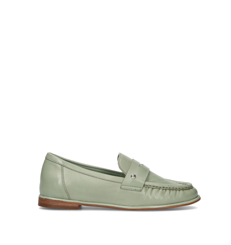CAFéNOIR Mocassino donna verde in pelle