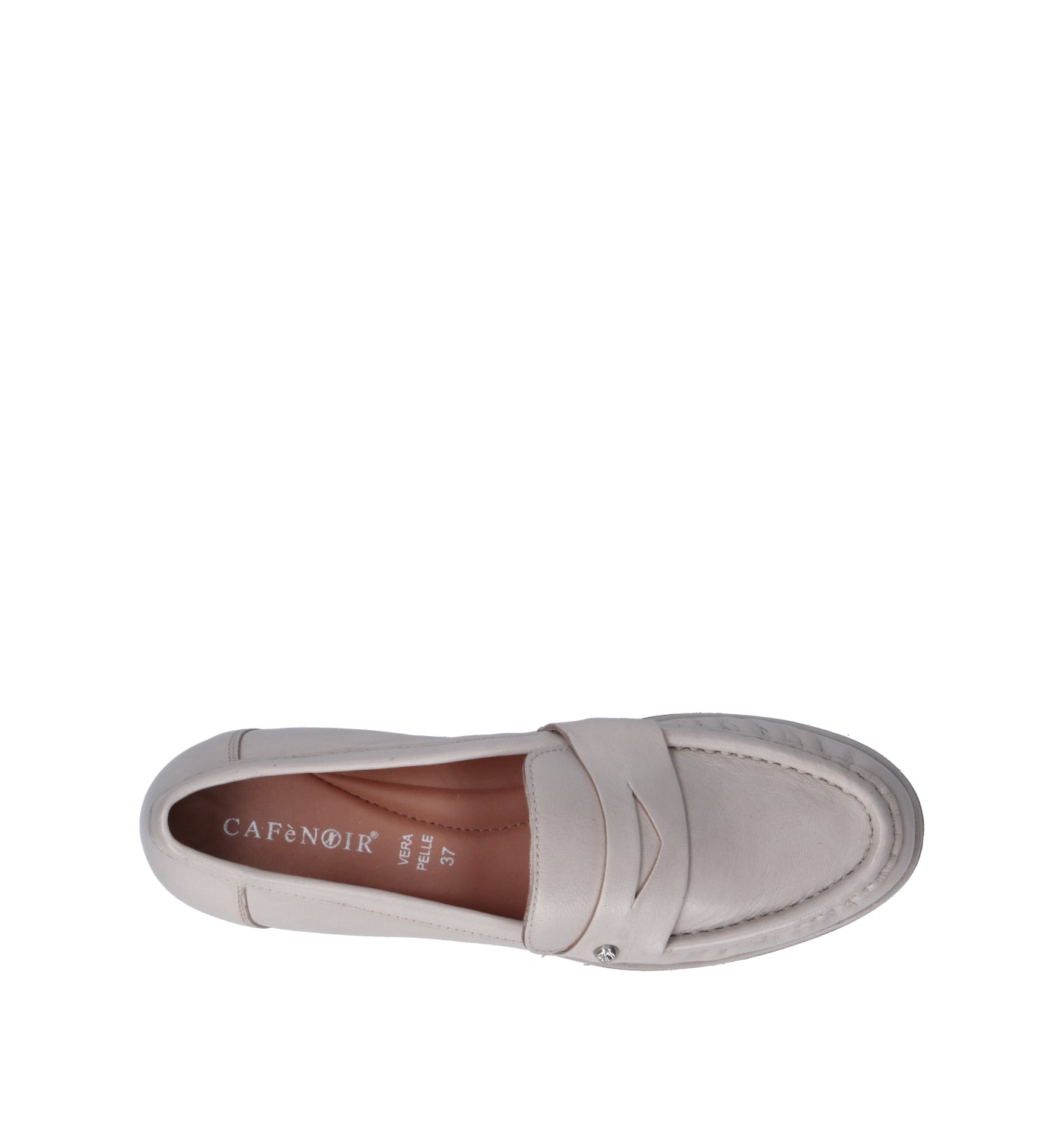 CAFéNOIR Mocassino donna bianco in pelle