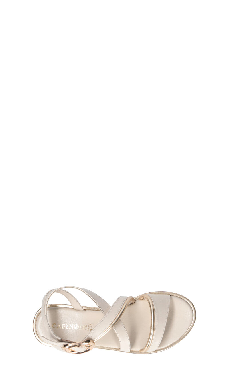 CAFéNOIR Sandalo donna bianco in pelle