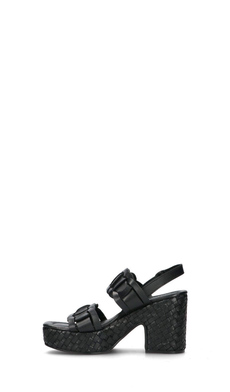 CAFéNOIR Sandalo donna nero in pelle