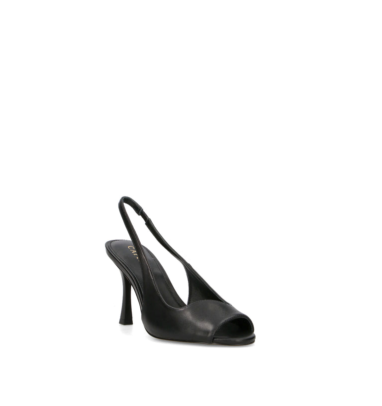 CAFéNOIR Sandalo donna nero in pelle