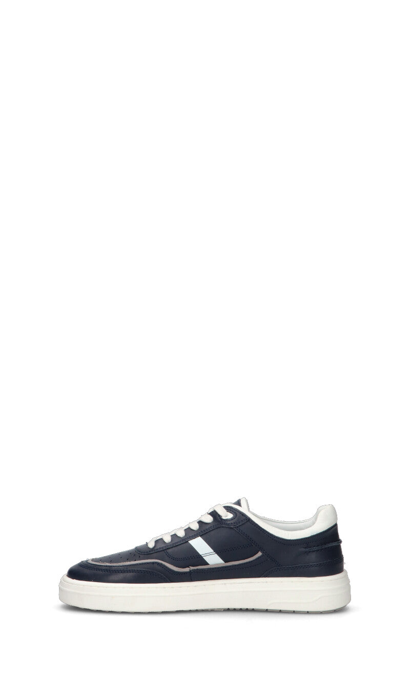 CAFéNOIR Sneaker uomo blu/bianca in pelle