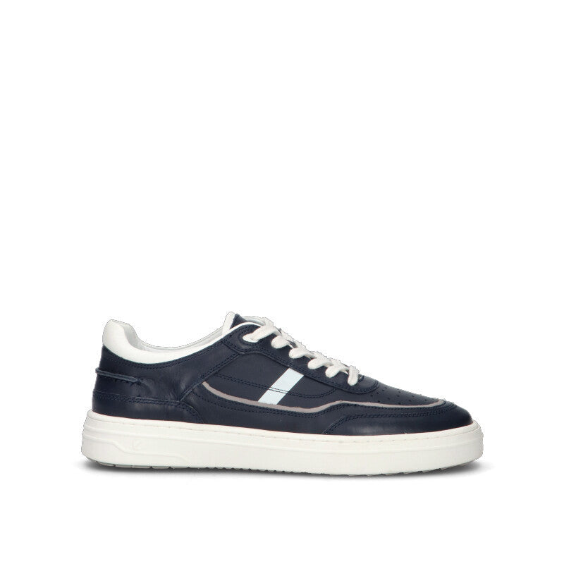 CAFéNOIR Sneaker uomo blu/bianca in pelle