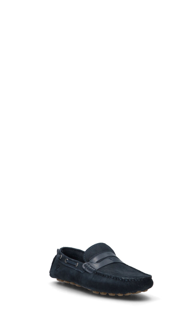 CAFéNOIR Mocassino uomo blu in suede