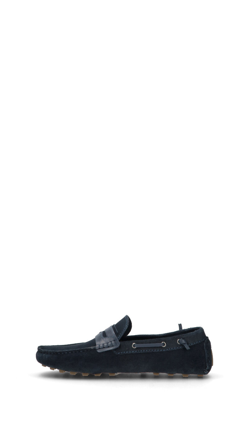 CAFéNOIR Mocassino uomo blu in suede