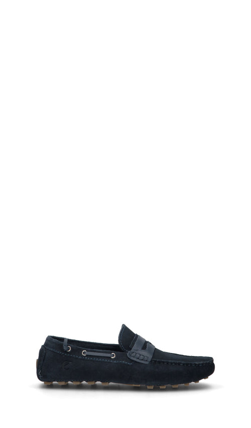 CAFéNOIR Mocassino uomo blu in suede
