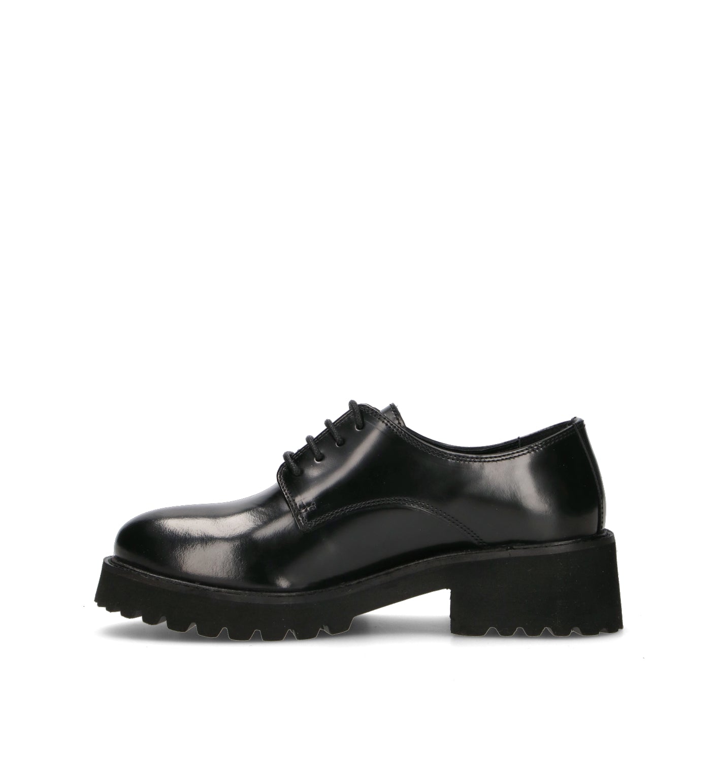 CAFéNOIR Stringata donna nera in pelle