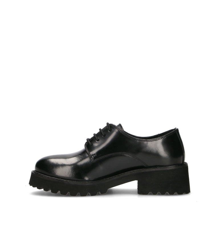 CAFéNOIR Stringata donna nera in pelle