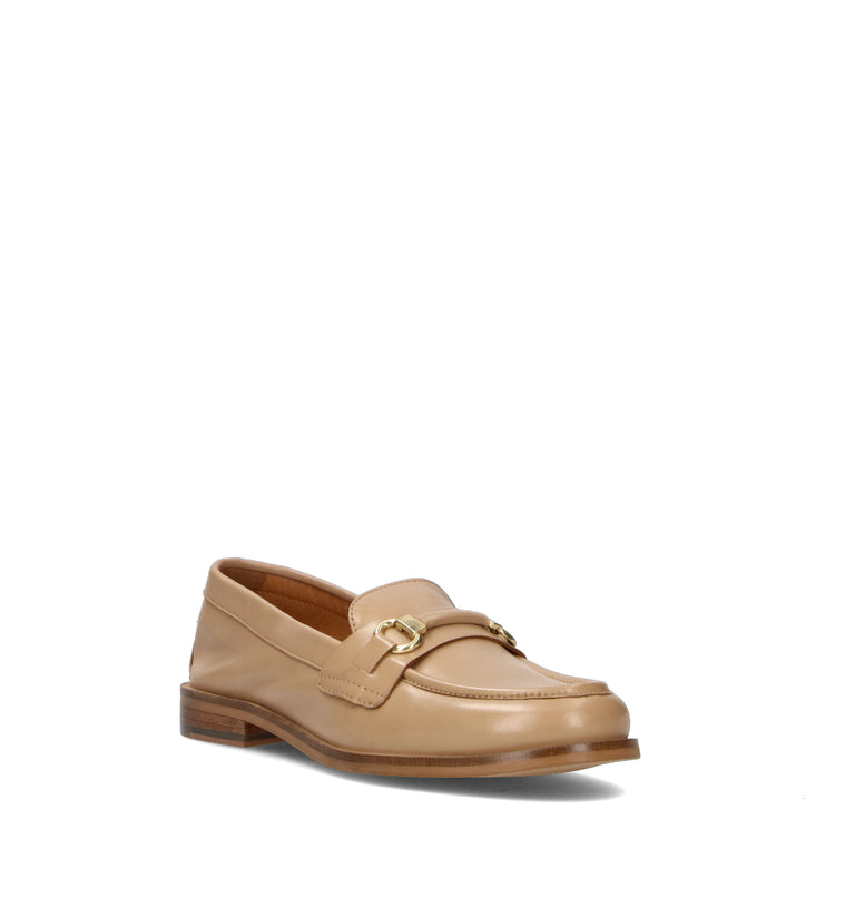 CAFéNOIR Mocassino donna beige in pelle