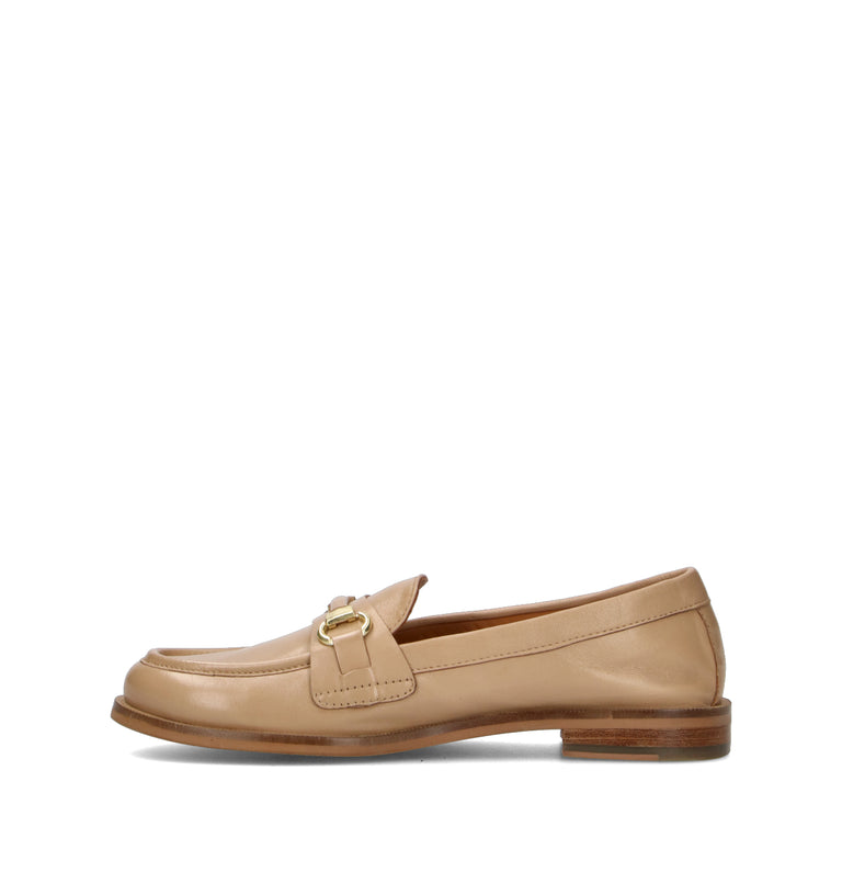 CAFéNOIR Mocassino donna beige in pelle