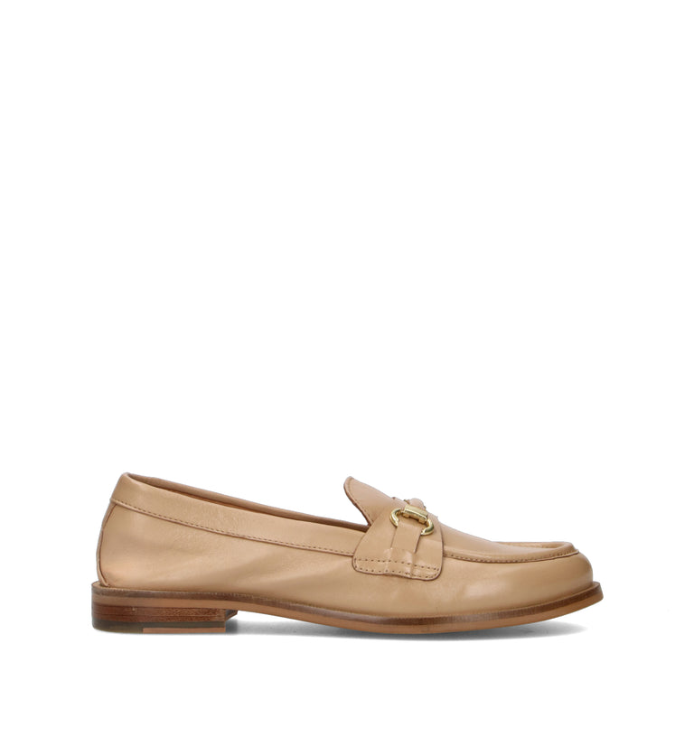 CAFéNOIR Mocassino donna beige in pelle