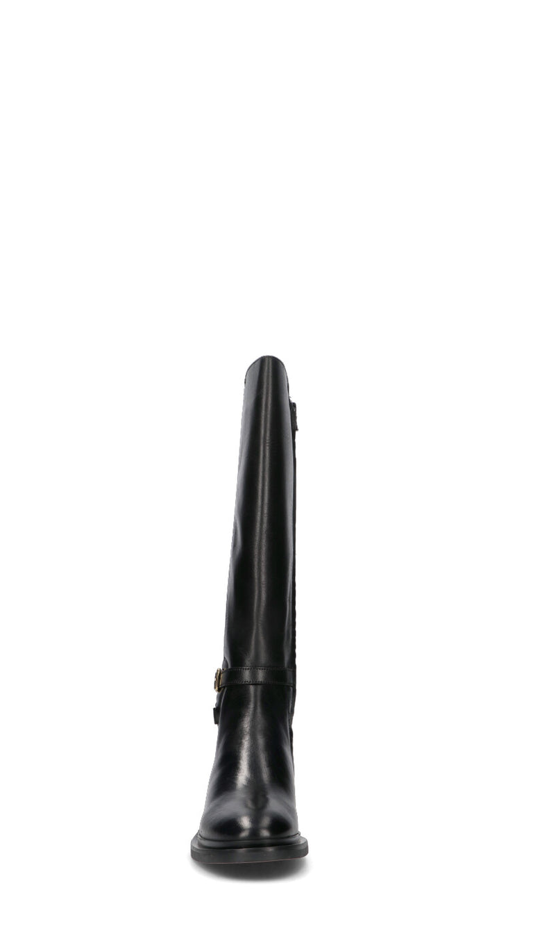 CAFéNOIR Stivale donna nero in pelle