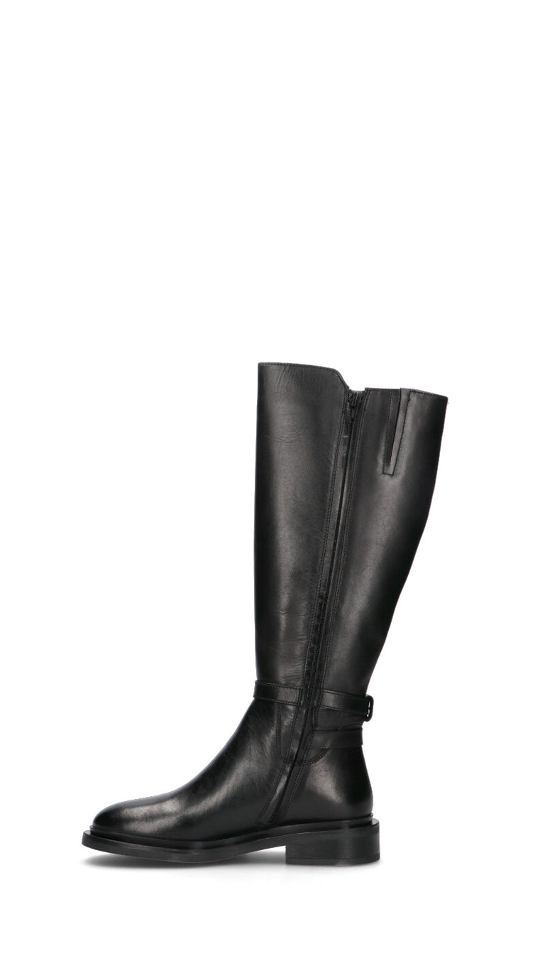 CAFéNOIR Stivale donna nero in pelle