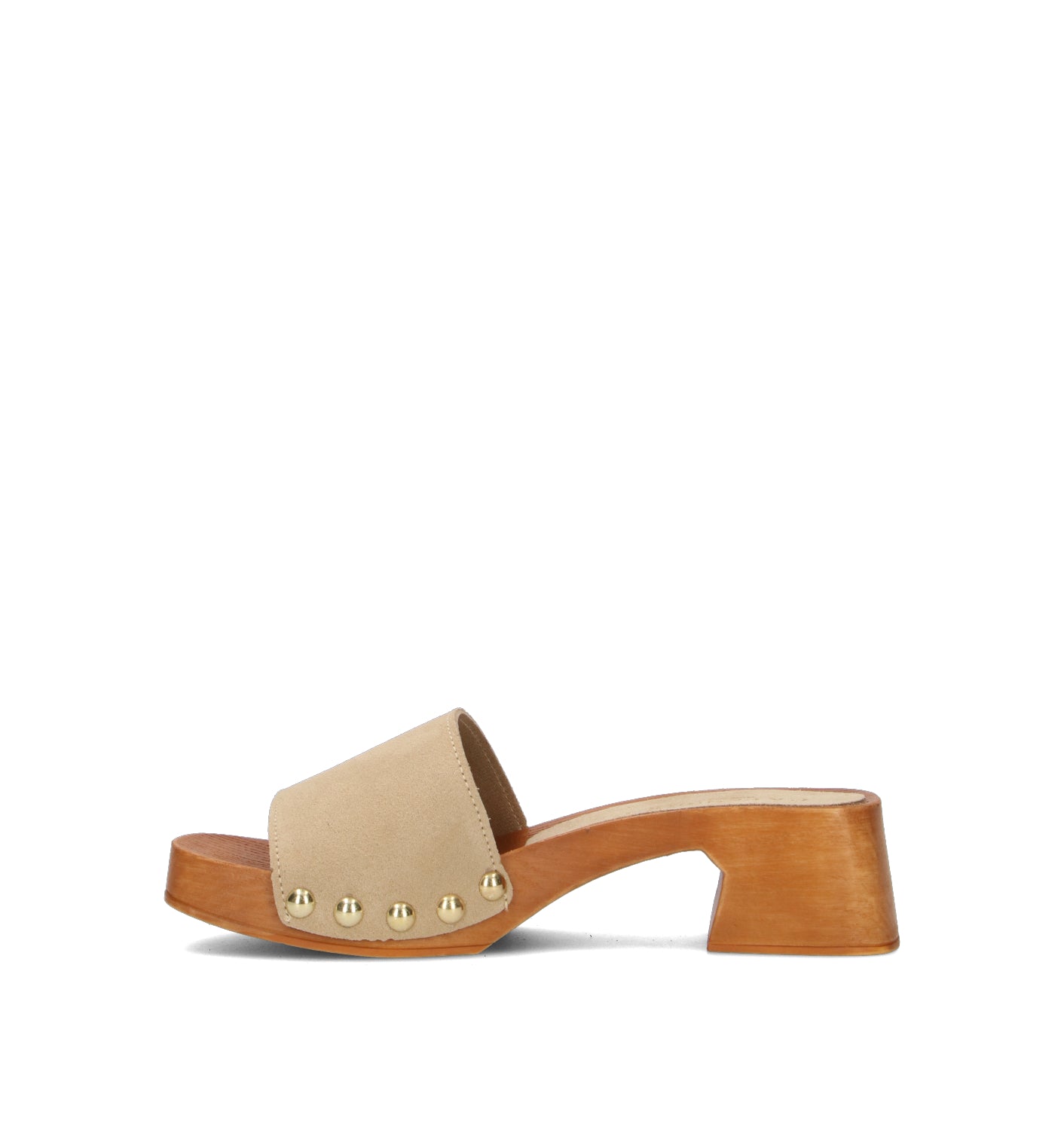 CAFéNOIR Zoccolo donna beige in suede