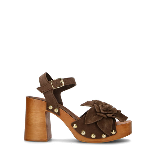 CAFéNOIR Sandalo donna testa di moro in suede