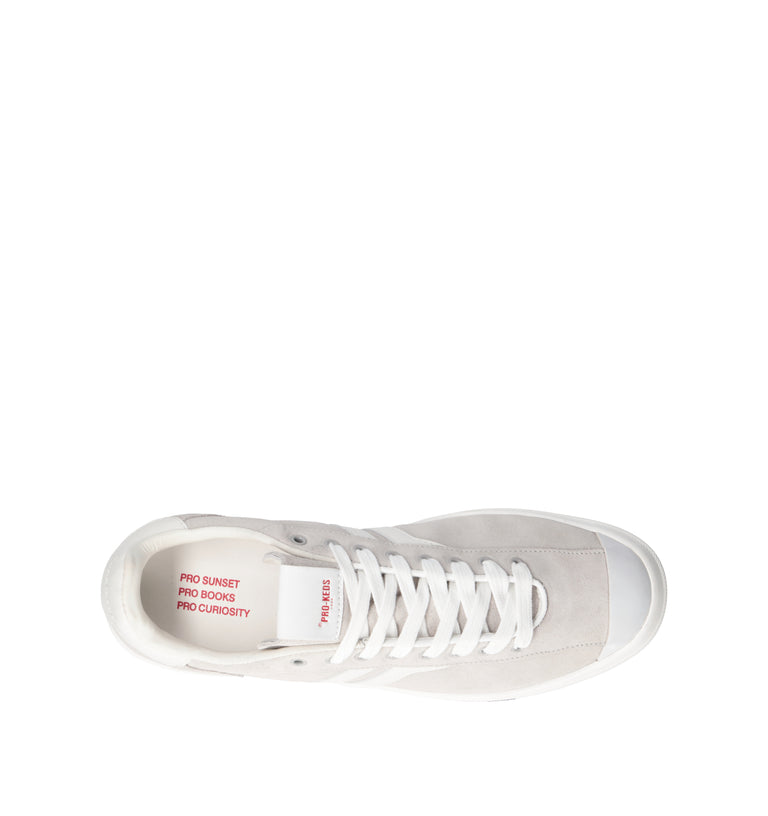 PRO-KEDS Sneaker uomo bianca in suede