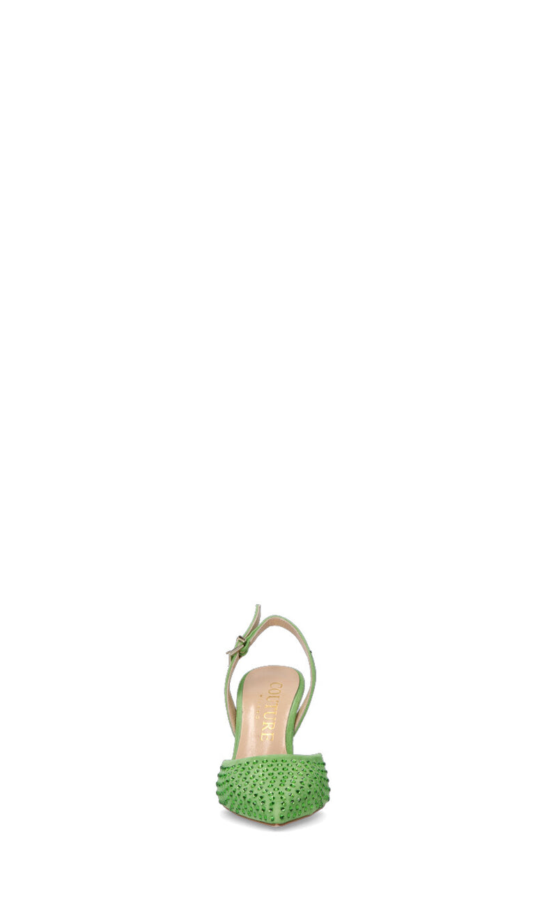 COUTURE Slingback donna verde in pelle