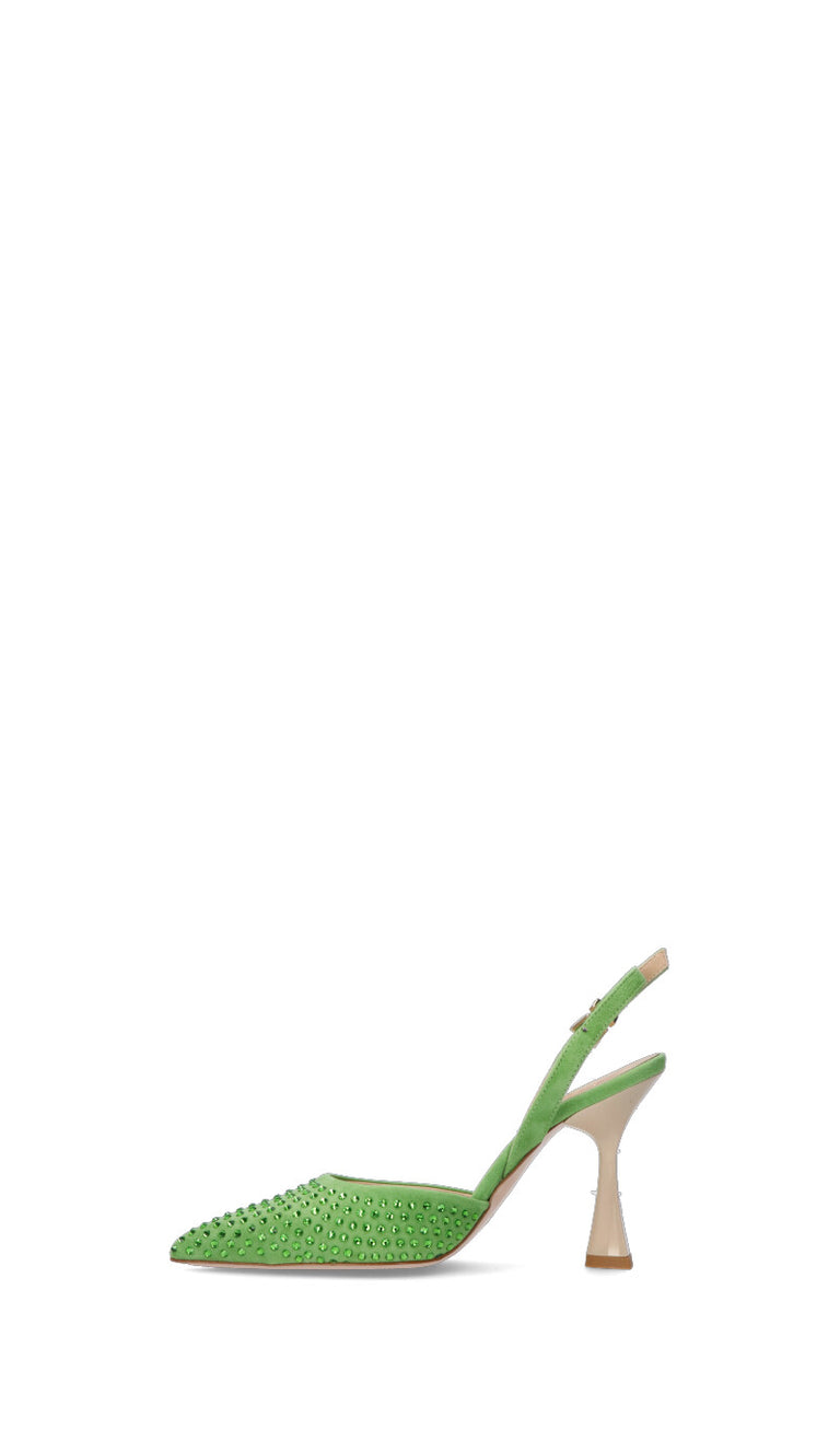 COUTURE Slingback donna verde in pelle