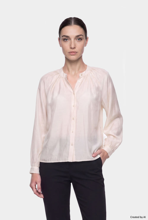 EASY PEASY Camicia donna burro