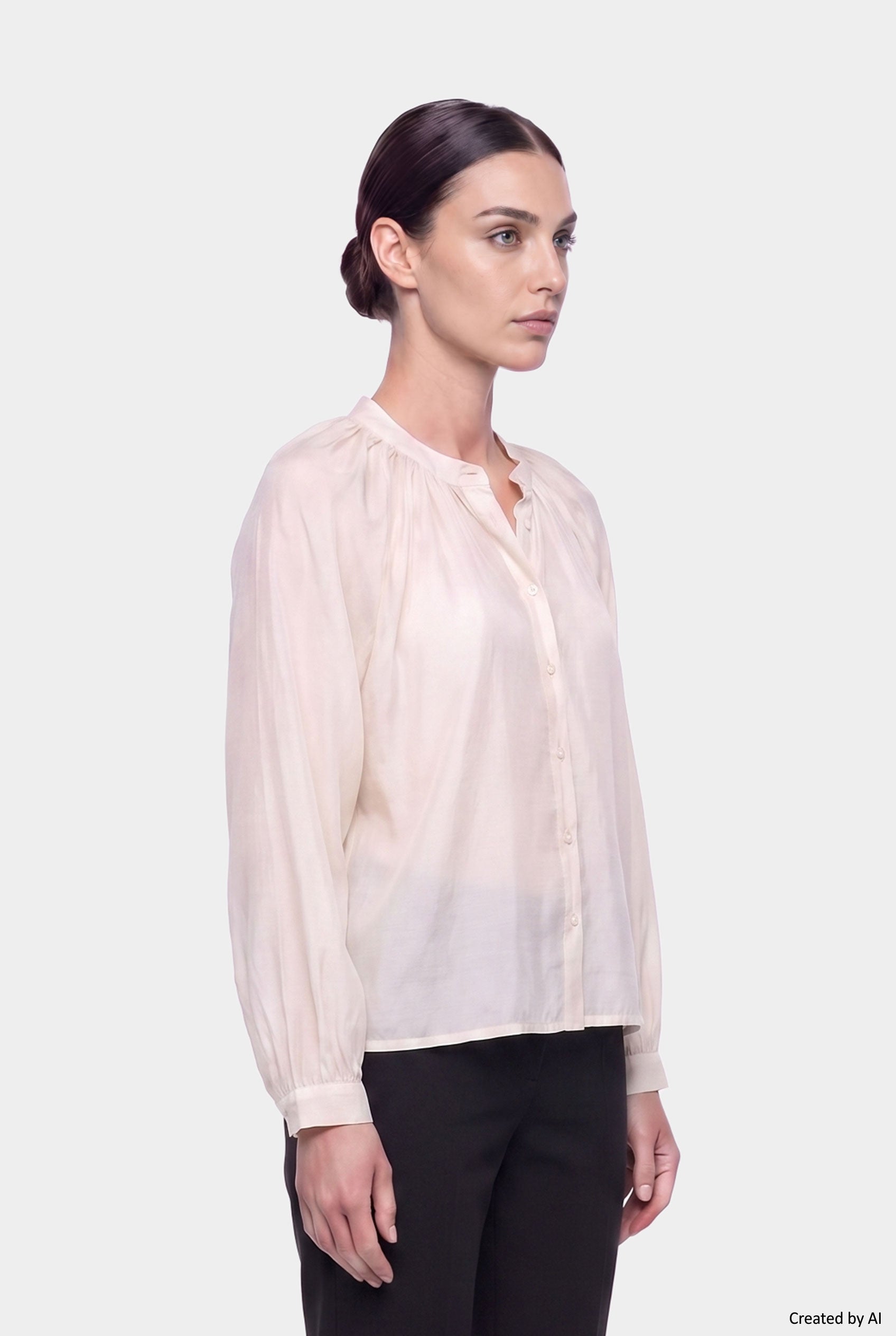 EASY PEASY Camicia donna burro