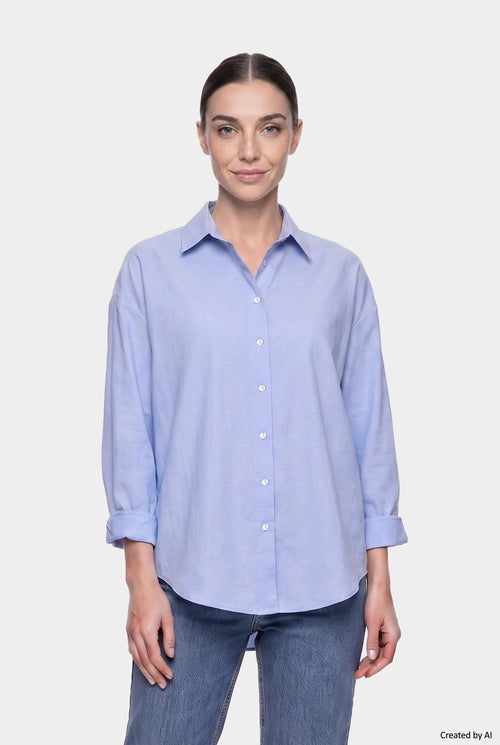 EASY PEASY Camicia donna sky