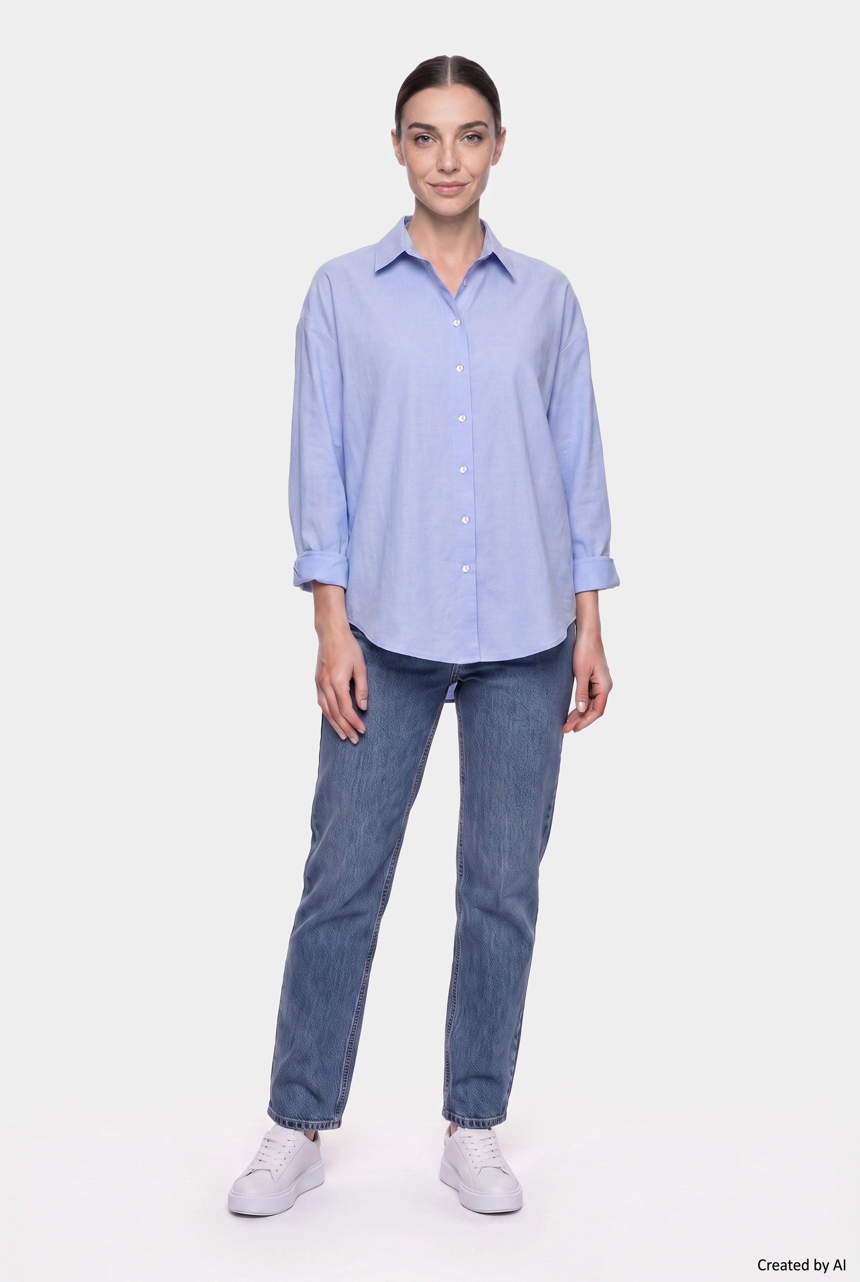 EASY PEASY Camicia donna sky