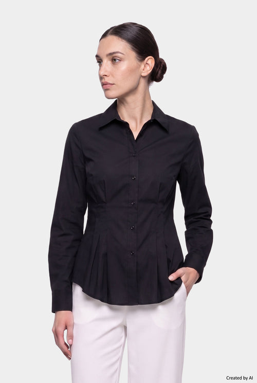 EASY PEASY Camicia donna nera