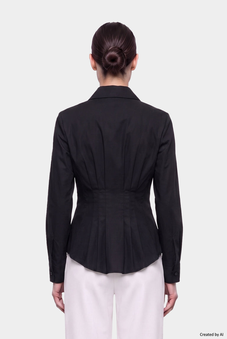 EASY PEASY Camicia donna nera