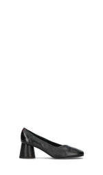 HALMANERA Décolleté donna nera in pelle