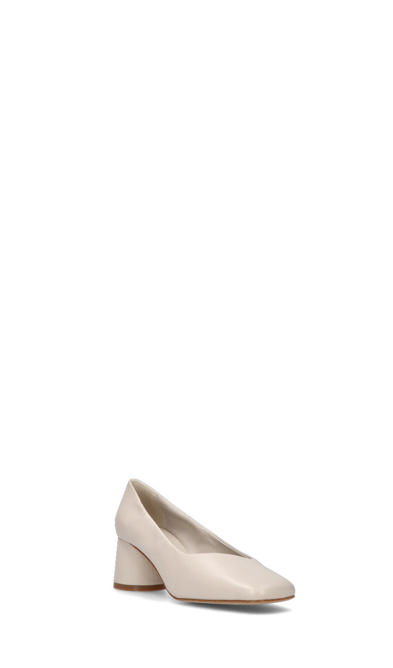 HALMANERA Décolleté donna bianca in pelle