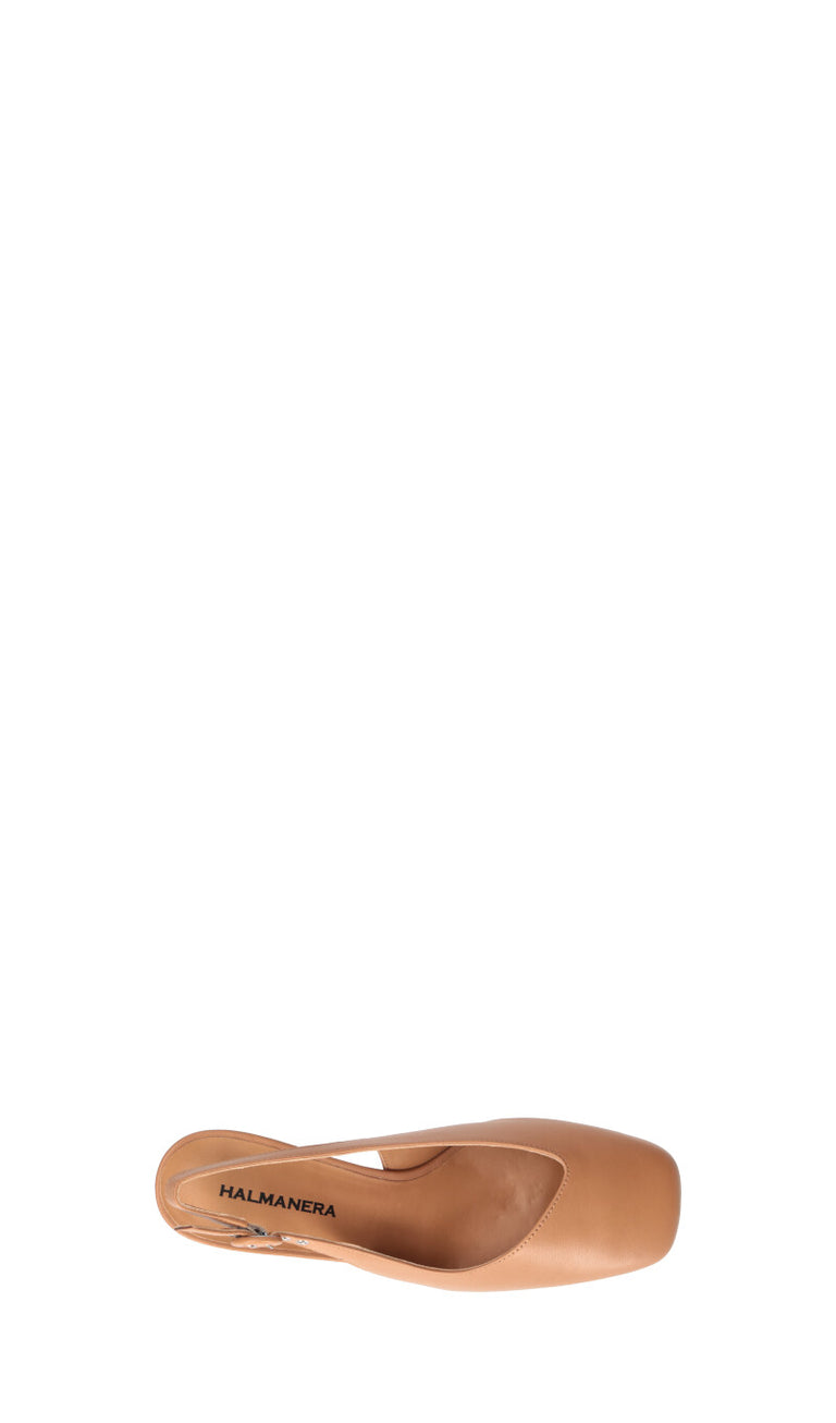 HALMANERA Slingback donna cuoio in pelle