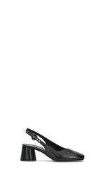 HALMANERA Slingback donna nera in pelle