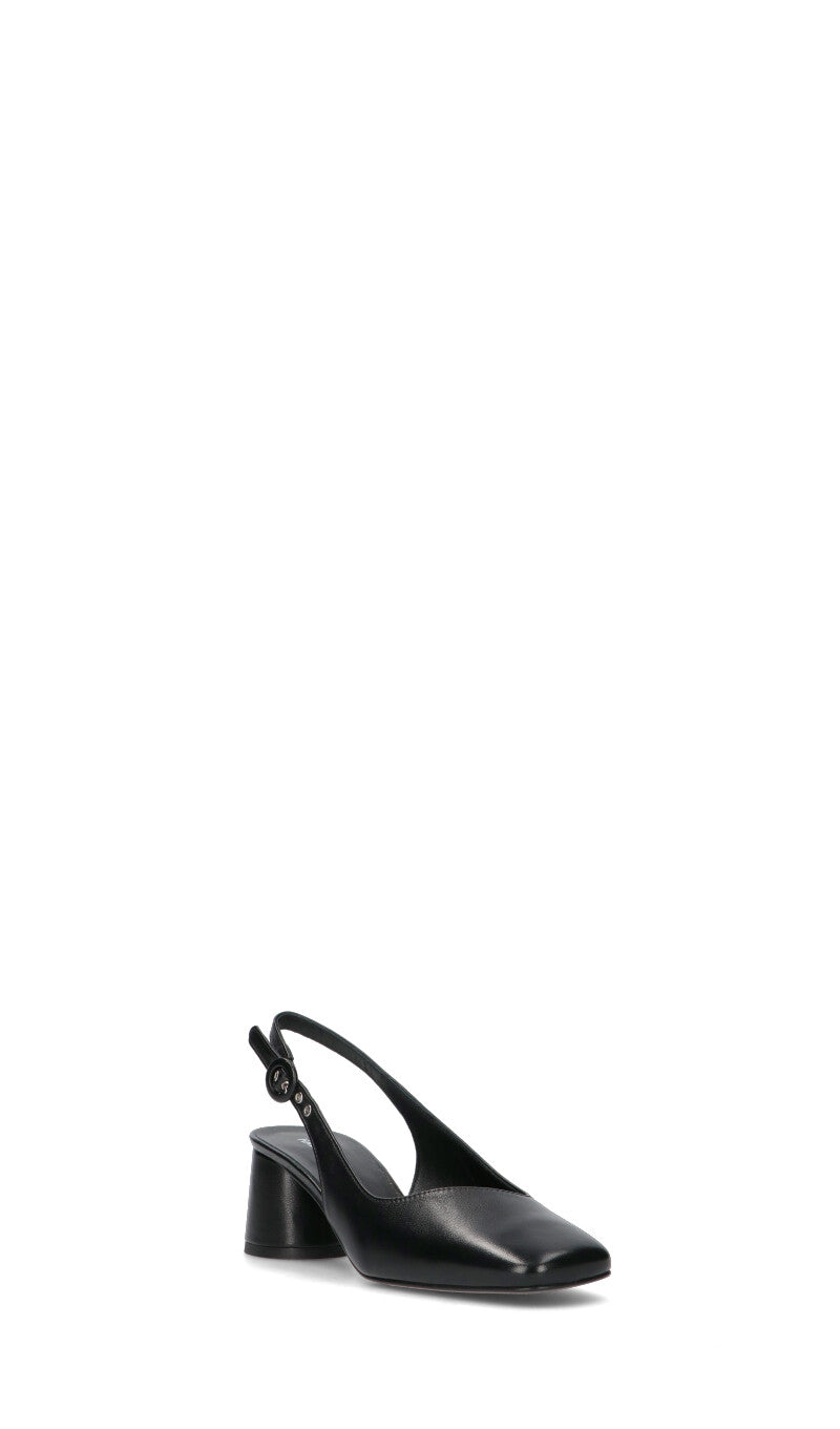 HALMANERA Slingback donna nera in pelle