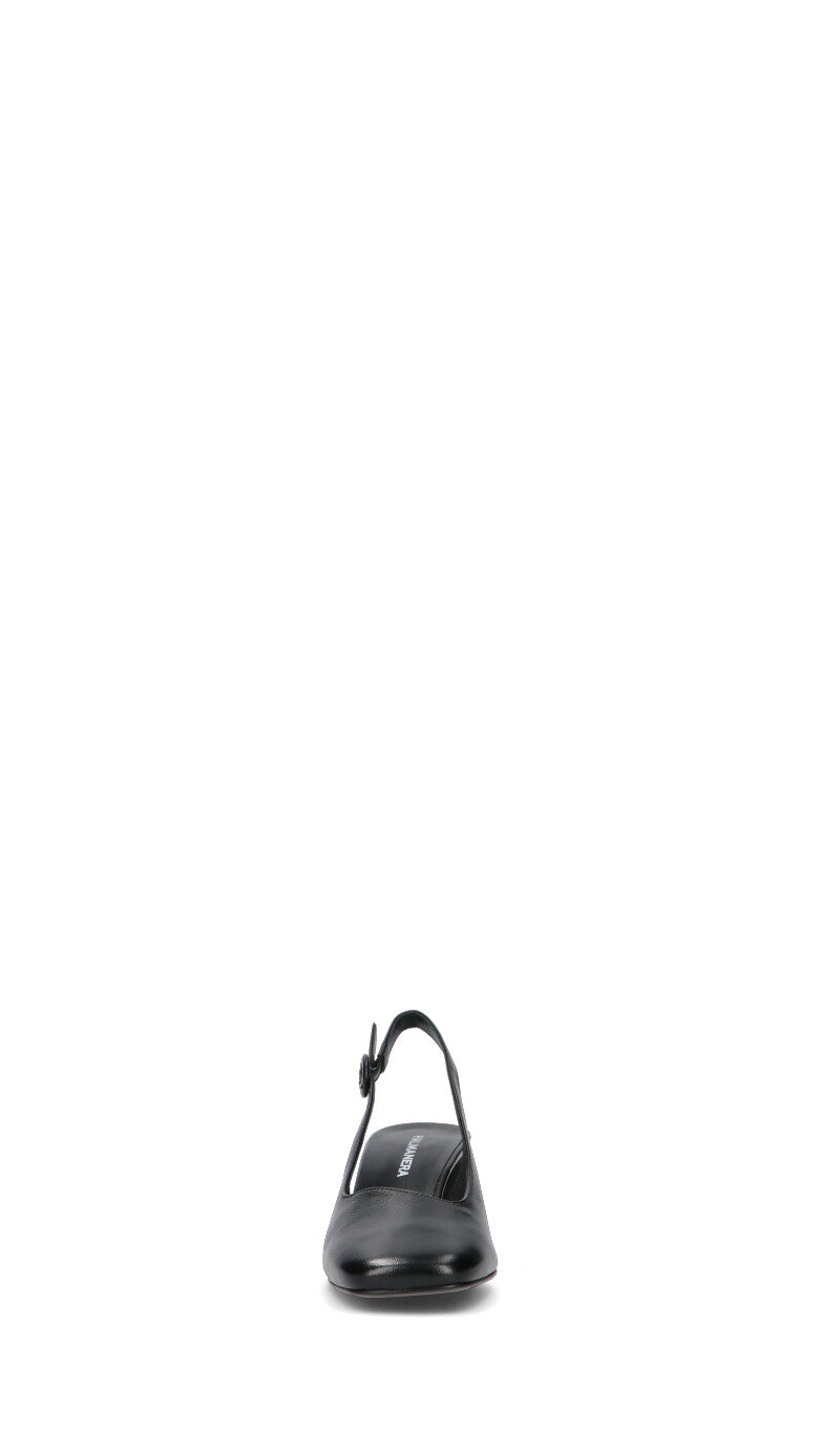 HALMANERA Slingback donna nera in pelle
