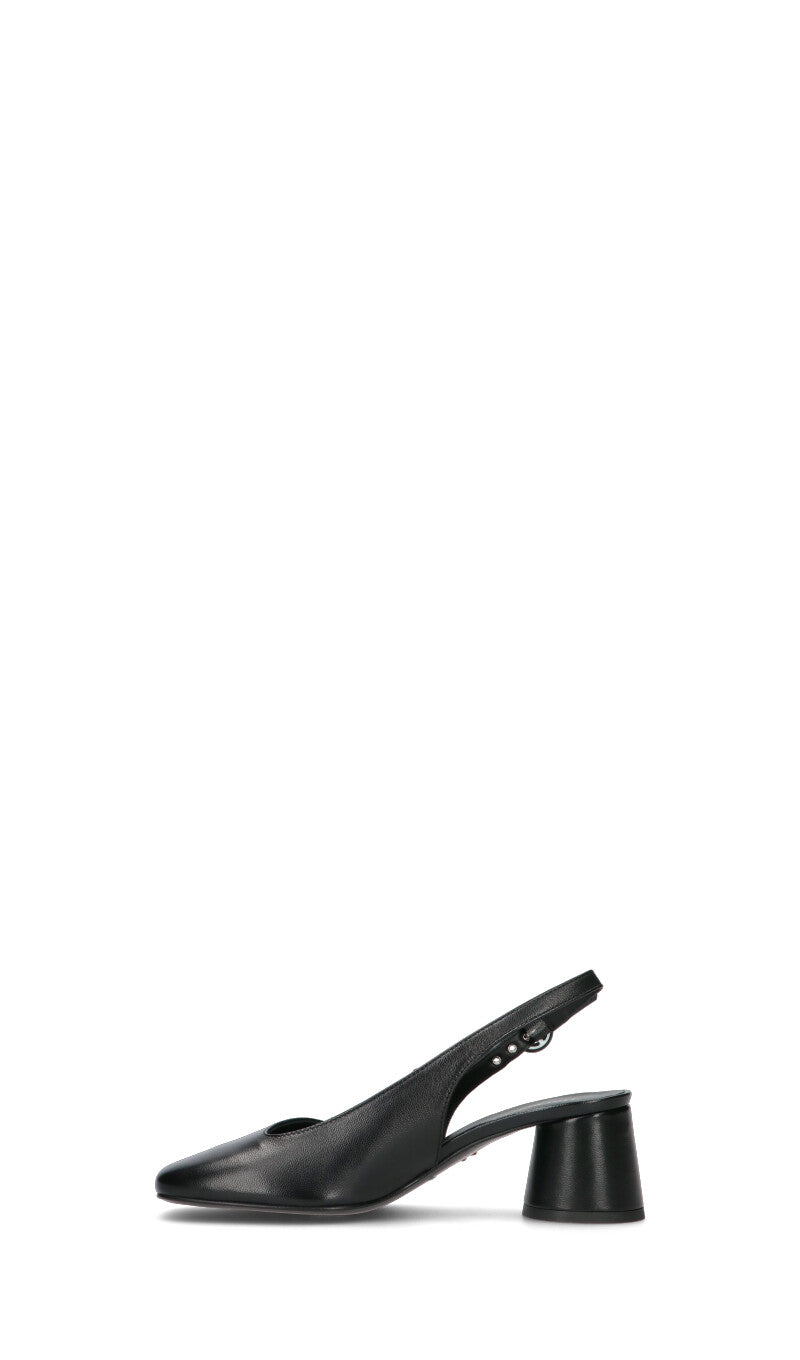 HALMANERA Slingback donna nera in pelle