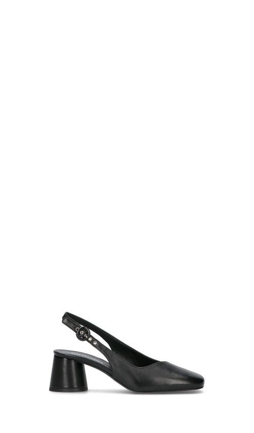 HALMANERA Slingback donna nera in pelle