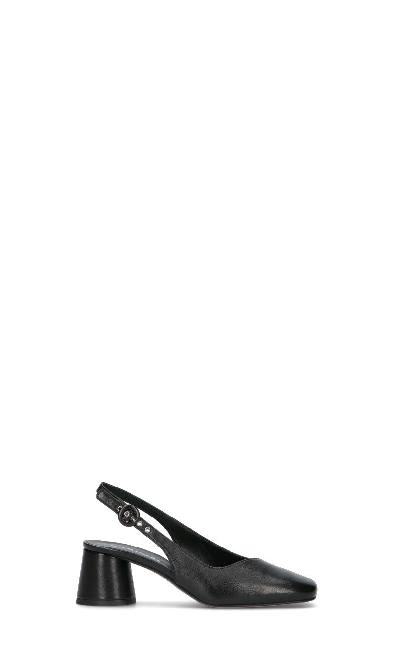 HALMANERA Slingback donna nera in pelle