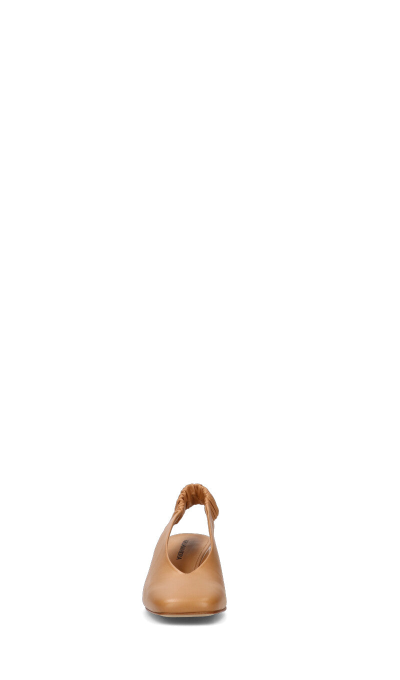 HALMANERA Slingback donna cuoio in pelle