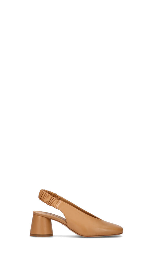 HALMANERA Slingback donna cuoio in pelle