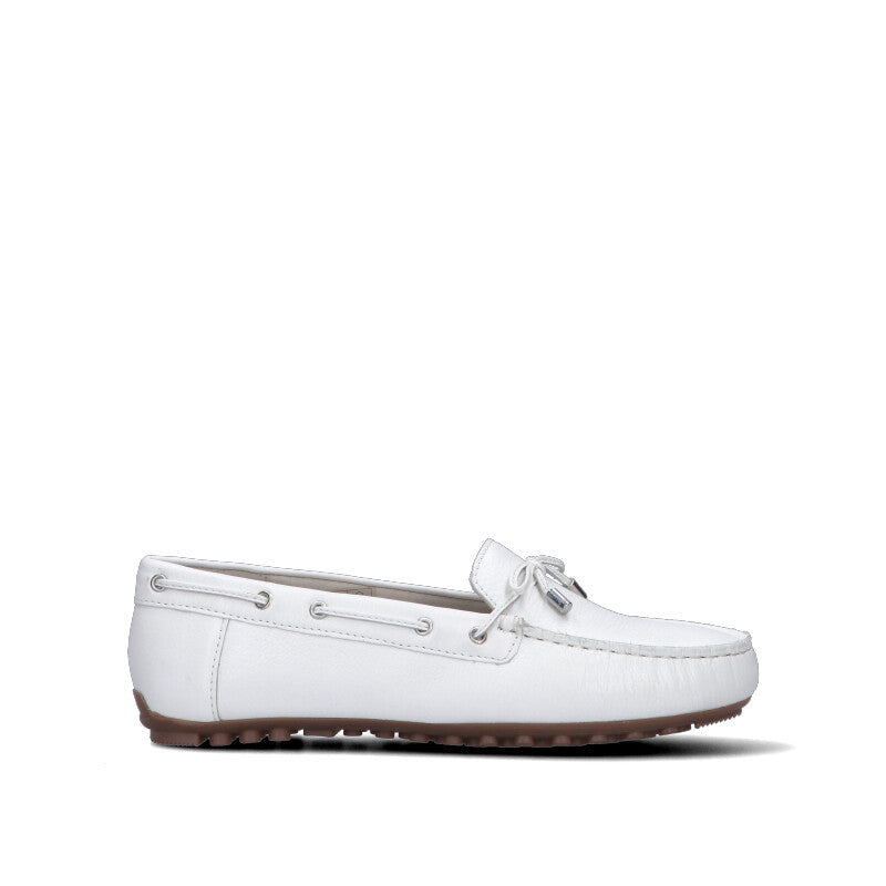 CAMILA Mocassino donna bianco in pelle