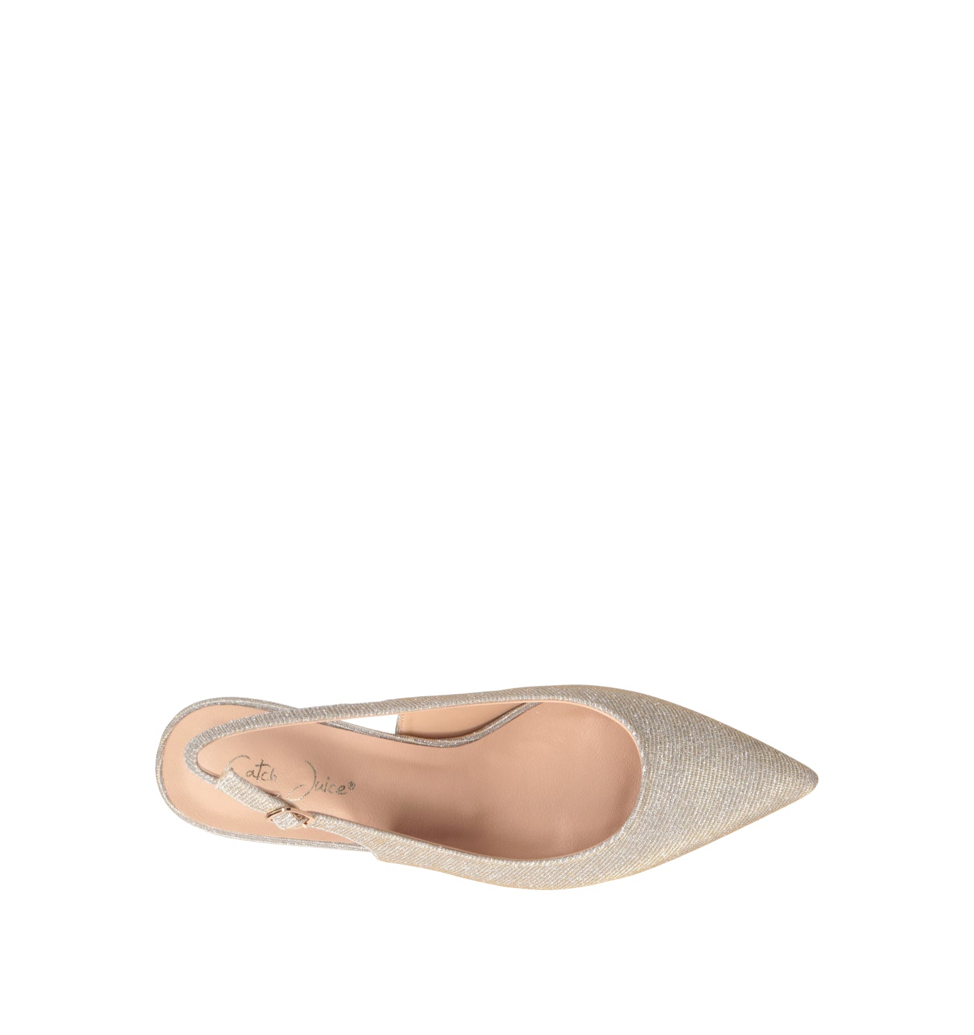 CATCH JUICE Slingback donna platino