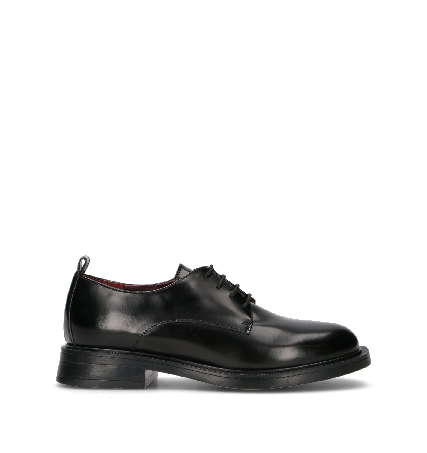 LORENZO MARI Stringata donna nera in pelle